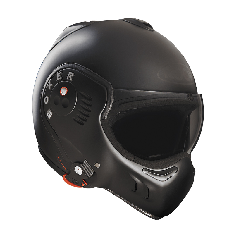 Berg kleding op Haringen toenemen ROOF Boxer V8 Full Black Helm Kopen? Bestel Op Motomasu!